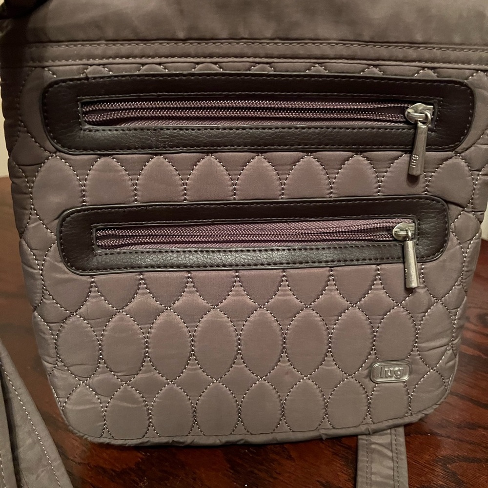 Lug Quilted Crossbody Bag - Taupe